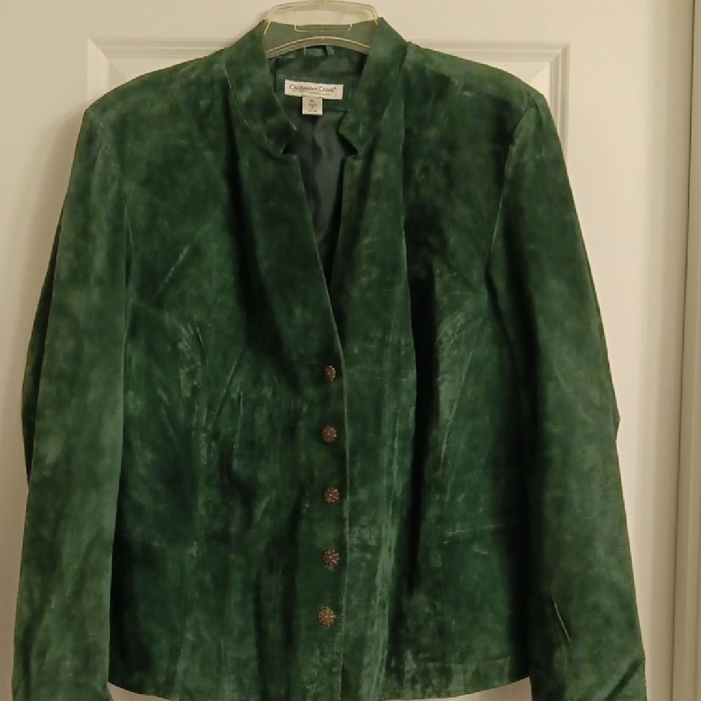 Suede Green Jacket